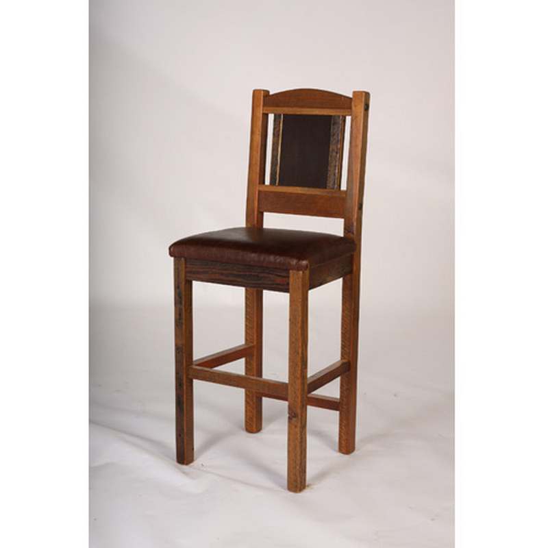 Bar Stool 24 inch And 30 inch With Leather Seat  Green Gables