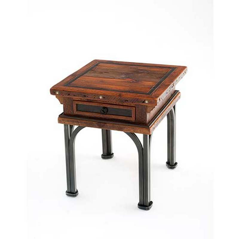 Tombstone 1 Drawer Side Table  Green Gables