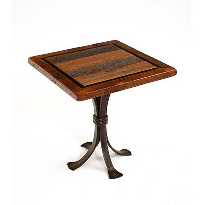 Deadwood Side Table Shown With Tuscan Top  Green Gables