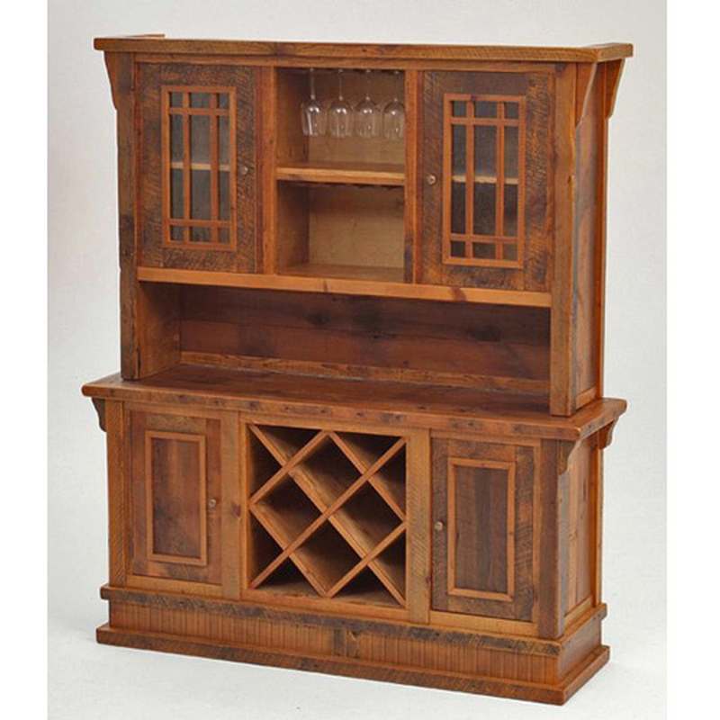 Entry Way Hutch With Wine Rack And Wine Glass Holder  Green Gables