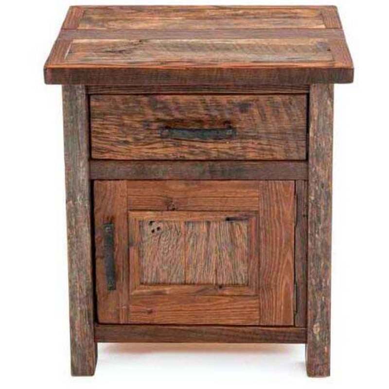 1 Drawer 1 Door Nightstand Hinged Right  Green Gables