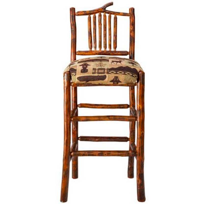 Spindle Barstool with Back  Green Gables