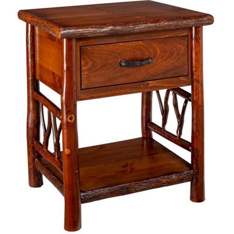 1 Drawer Side Table with Shelf  Green Gables