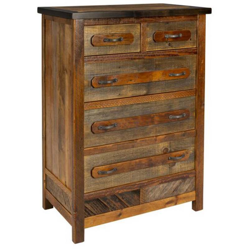 5 Drawer Chest with Split Top Drawers  Green Gables