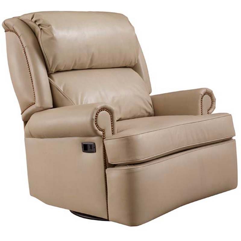 Heavy Duty Swivel Glider Recliner with Motor 2057SGM Leathercraft