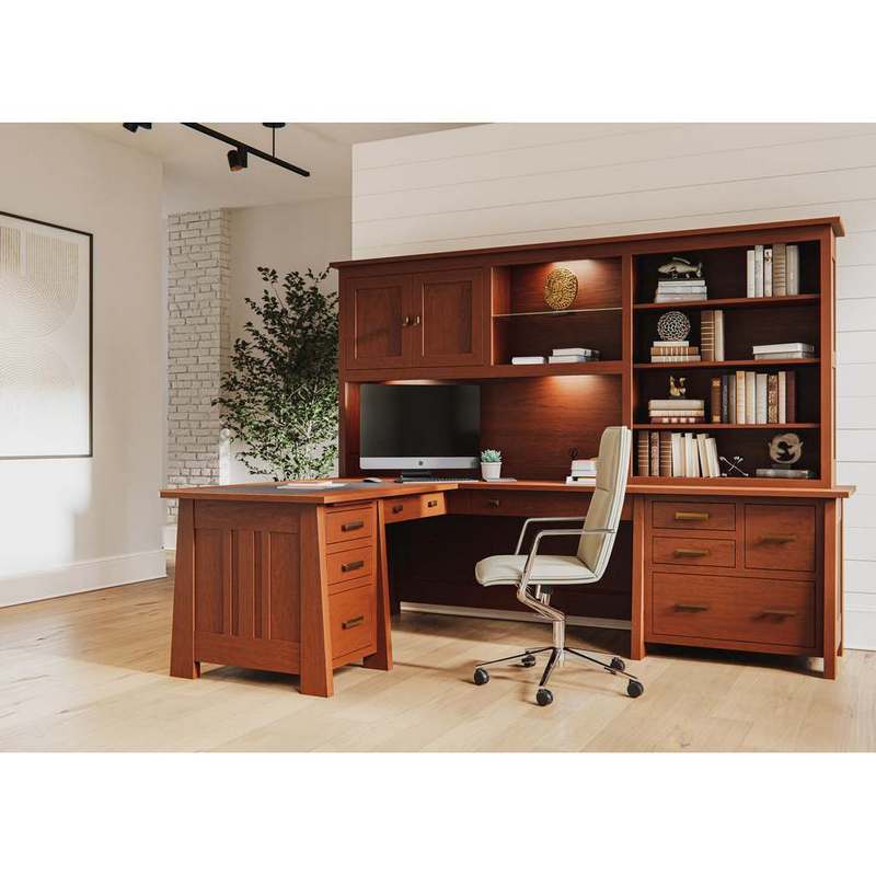 Freedmont L Desk Flipped Ln Workstation  New Collection