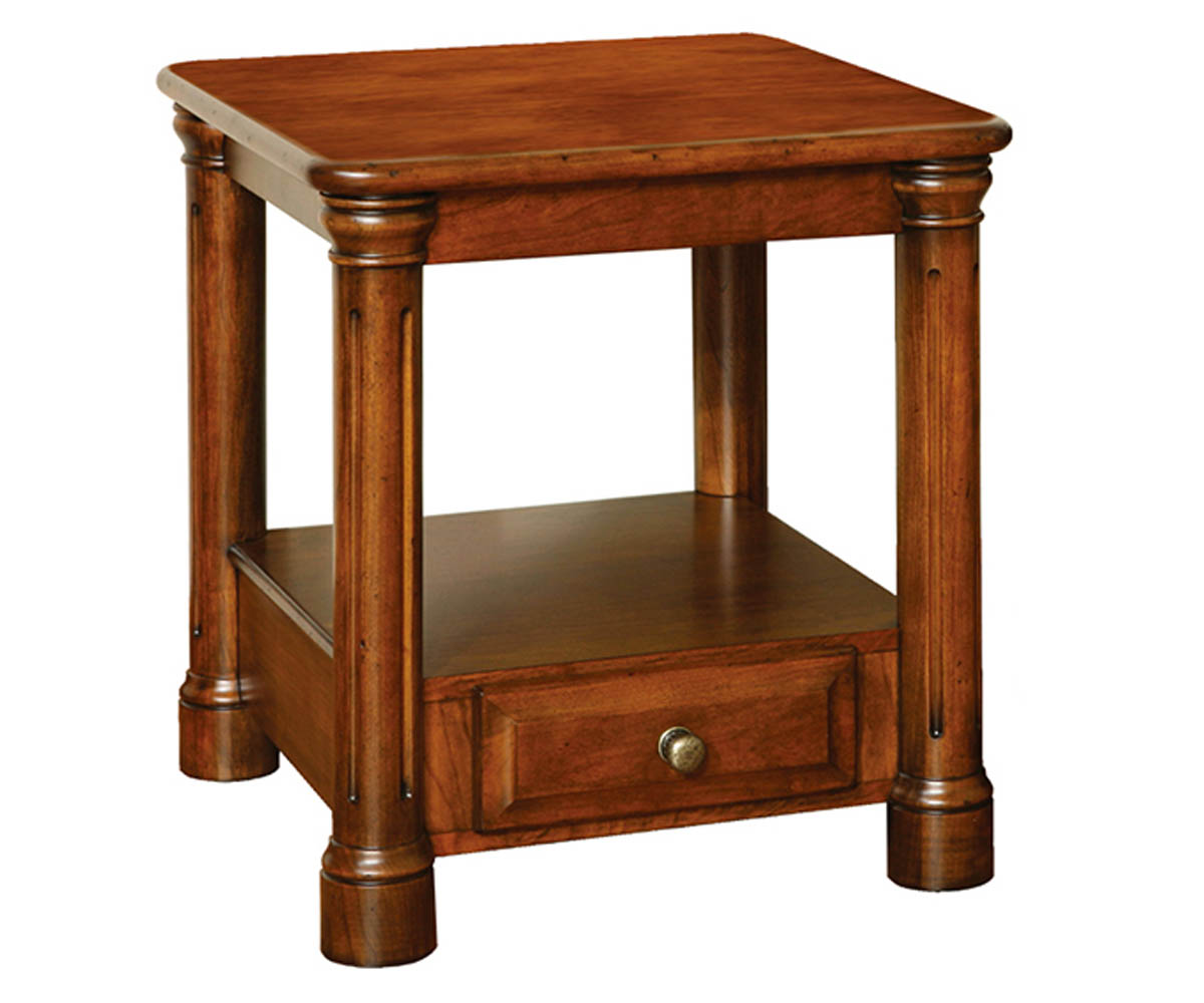 Jefferson End Table | Amish Oak & Cherry | Hickory, NC