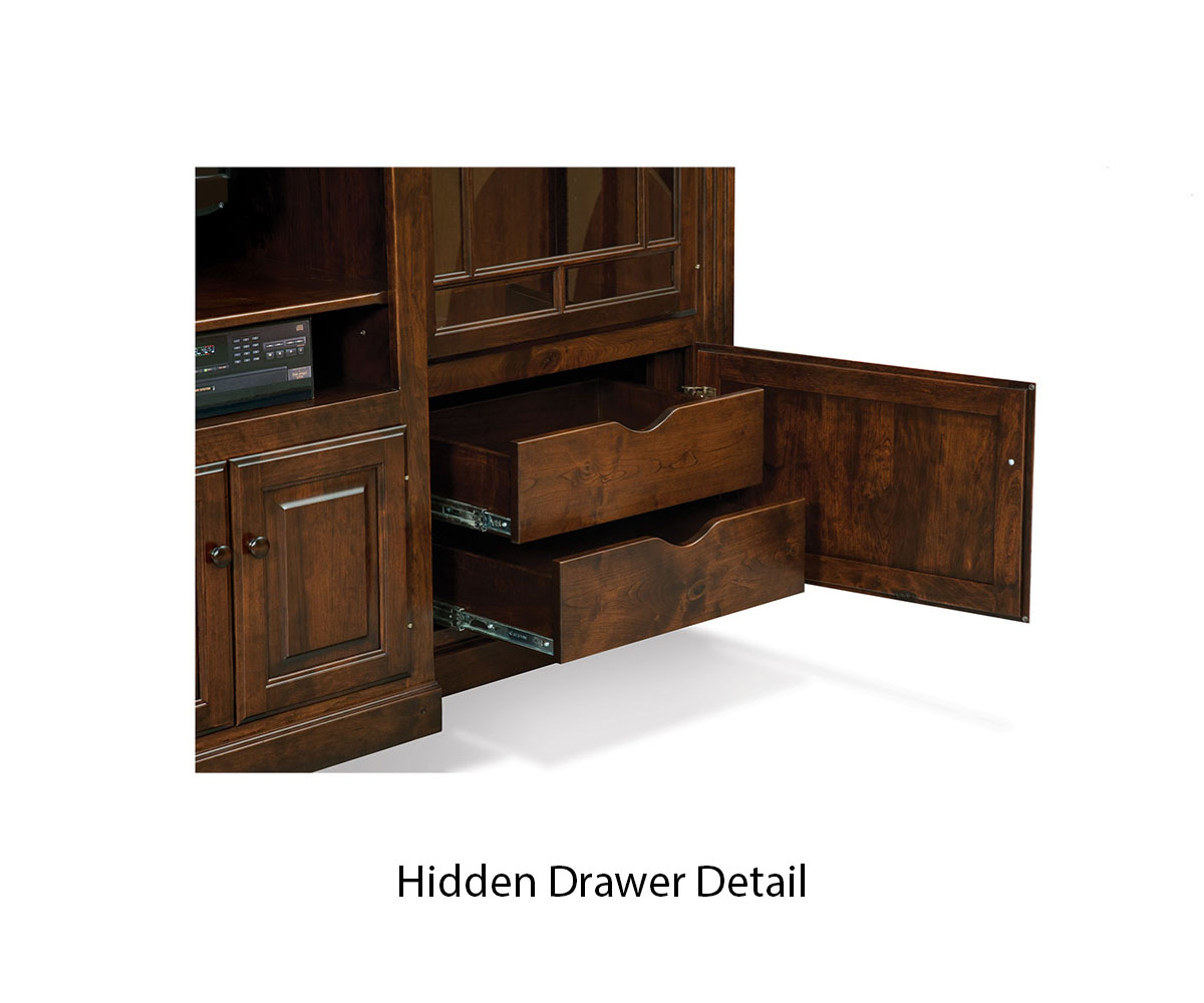 Victorian 3 Piece Wall Unit | Amish Oak & Cherry | Hickory, NC